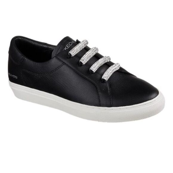 Skechers Shoes - Sketchers Black Vaso-Fideos Leather Sneaker